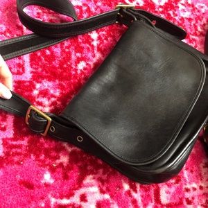 Black vintage coach purse
